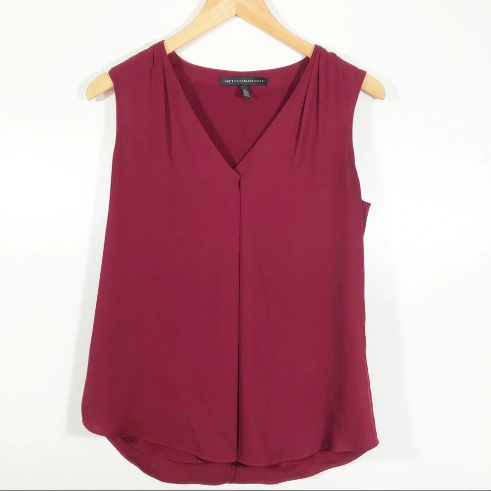 WHITE HOUSE BLACK MARKET Sleeveless Top - Picture 1 of 4